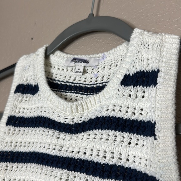 Madewell Crochet-Knit Crewneck Sweater Tank - Picture 10 of 14